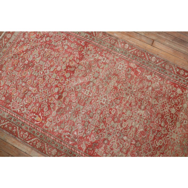 Early 20th Century Zabihi Collection Pink Red Traditional Persian Malayer Rug - 3'6" x 6'3" For Sale In New York - Image 6 of 6