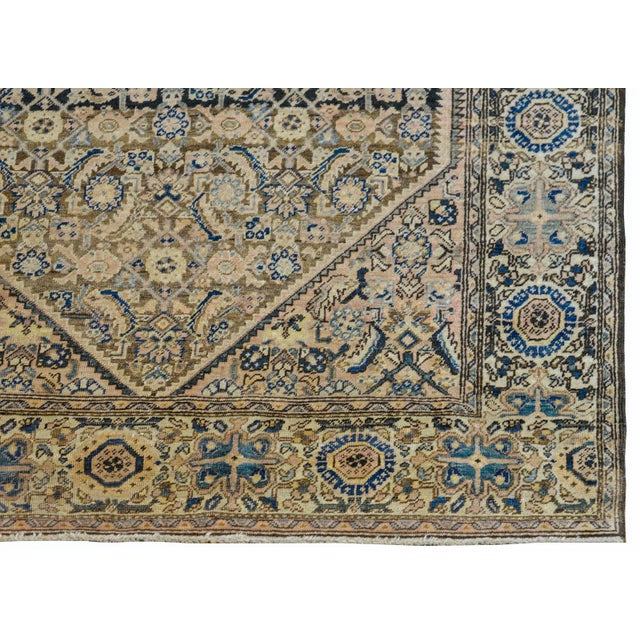 Taupe Early 20th Century Sarouk Farahan Rug For Sale - Image 8 of 11