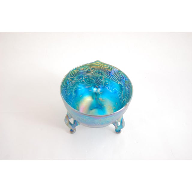 Art Nouveau Bowl on Three Delicate Feet by Johann Loetz Witwe For Sale - Image 4 of 6