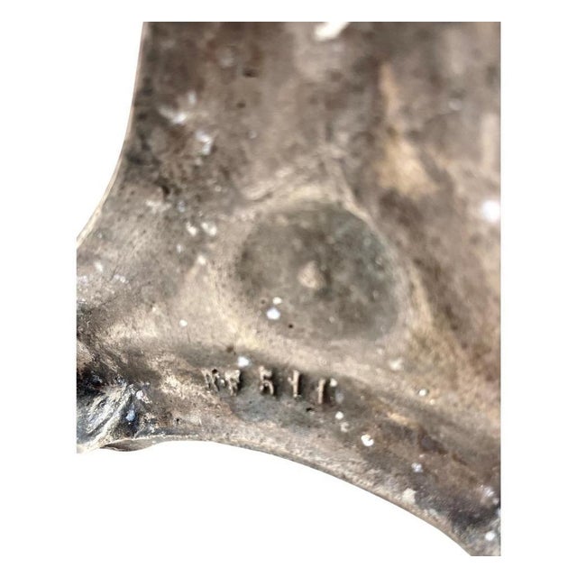 Antique Cast Brass Candleholders, 1900s, Set of 2 For Sale - Image 14 of 15