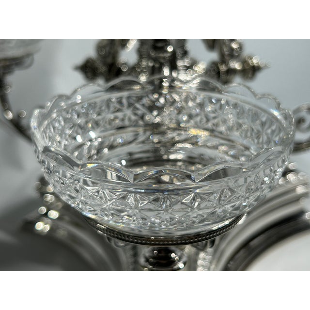 Unique 1-of-1 Elkington 'Chased Master' Tripartite Epergne: 1851/1871 Design Transition Model by Jeannest & Willms - 1 Piece For Sale - Image 13 of 18