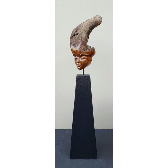 1990s Sig De Tonancour Burled Myrtle Wood Sculpture Signed and Dated 1992 For Sale - Image 4 of 13