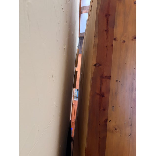 Wood Late 20th Century Ralph Lauren Home English Country Knotty Pine Bookcase Display Hutch For Sale - Image 7 of 8