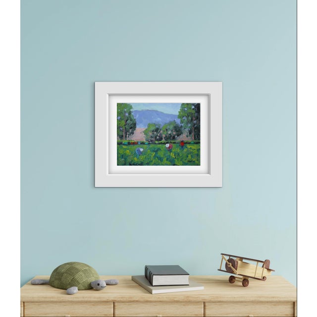 Quiet Places & Journeys — Farm Migrant Workers (Original Oil Landscape) For Sale - Image 9 of 18