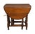 Antique British Oak Barley-Twist Drop-Leaf Gateleg Table For Sale - Image 4 of 5