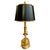 Vintage French Neoclassical Brass Three-Light Bouillotte Lamp With Black Tole Shade For Sale - Image 4 of 9