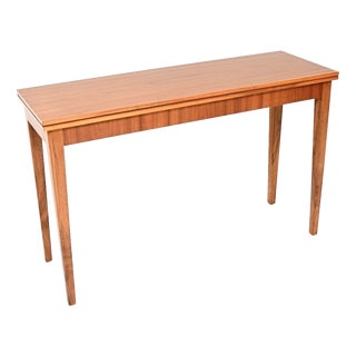 Vintage Swedish Walnut Metamorphic Console Table from Nordiska Kompaniet, 1950s For Sale