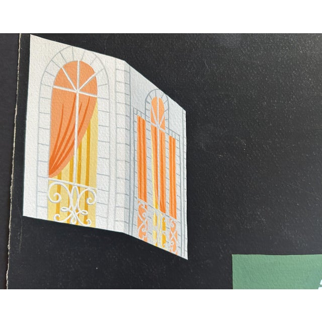 Erté, Theatrical Scenography, 1930s, Tempera, Cardboard For Sale - Image 4 of 10
