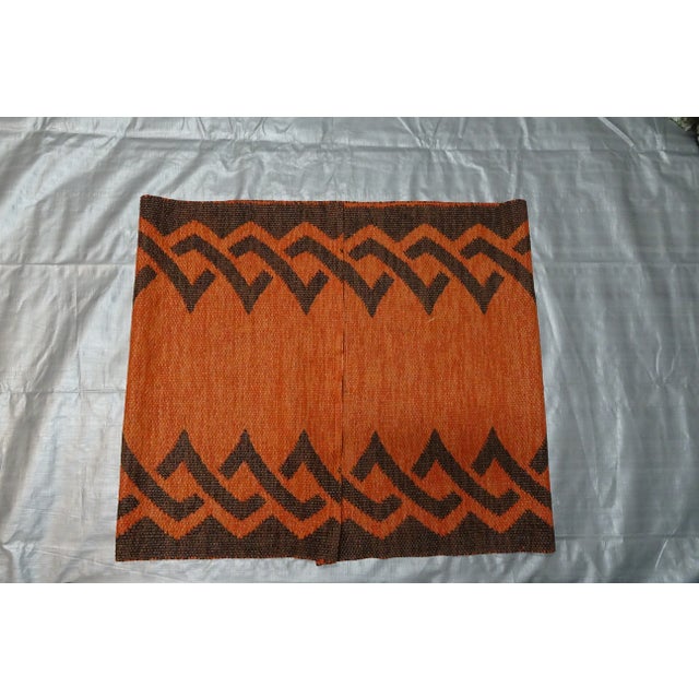 Textile Rag Rug Swedish Mid Century Vinyl For Sale - Image 7 of 7