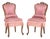 Pair of Victorian Style Walnut Slipper Chairs For Sale