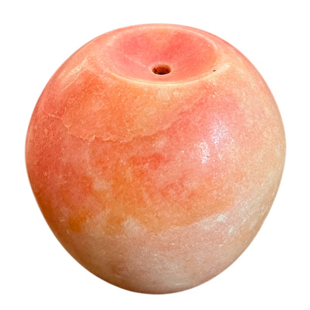 Vintage Italian Alabaster Marble Fruit – Hand-Carved Stone Apples, Set of 4 For Sale In Jacksonville, FL - Image 6 of 7