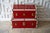 1950s Glossy Red Stacking Trunks - a Pair For Sale - Image 10 of 10