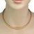 Late 20th Century Roberto Coin Necklace 18k Yellow Gold 6mm Silk Weave Flex Style Collar For Sale - Image 5 of 5