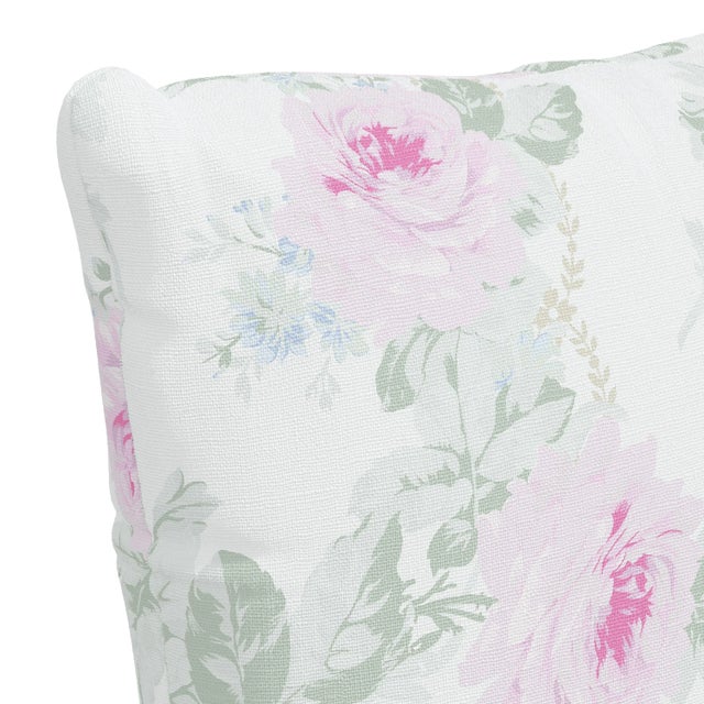 Transitional Rachel Ashwell x Cloth & Co 20" Decorative Pillow in Pink Royal Bouquet For Sale - Image 3 of 5