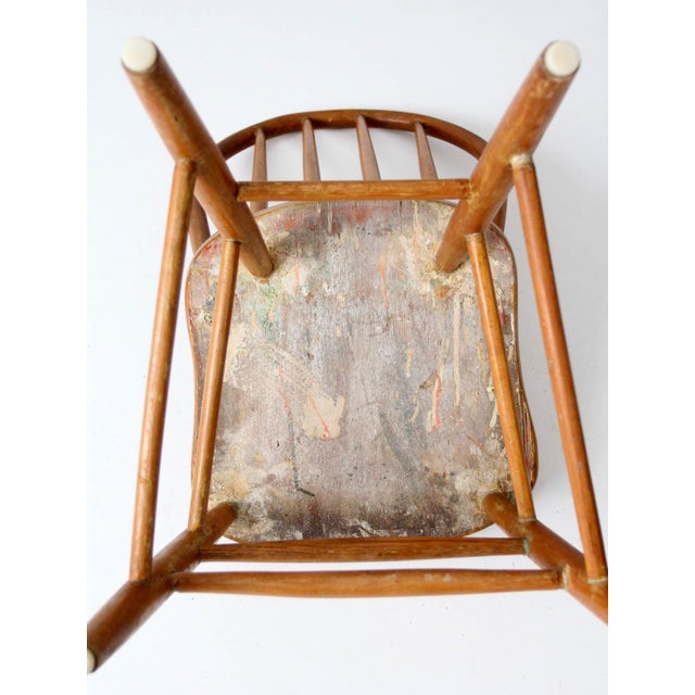 Vintage Windsor Farmhouse Dining Chair For Sale - Image 16 of 17