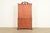 Baker Furniture Style Georgian Carved Flame Mahogany Lighted Breakfront Bookcase Cabinet, Circa 1940s For Sale - Image 14 of 15