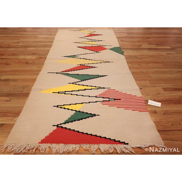 Nazmiyal Collection Gallery Vintage French Kilim Rug by Antonin Kybal For Sale - Image 4 of 6