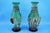 Height: 23.3 - 23.7 cm; width: 14 - 10 cm; depth: 9 - 10 cm; total weight: 1.477 kg a stunning pair of murano glass vases,...