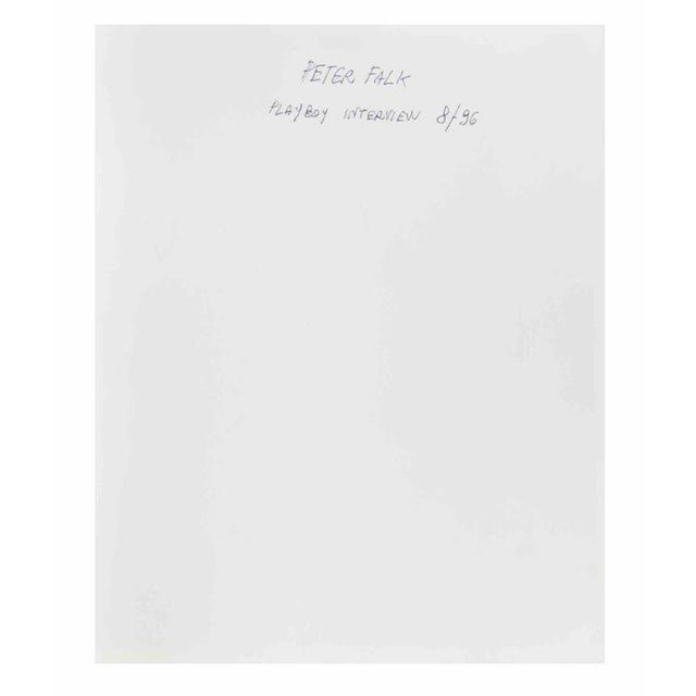 Vintage gelatin silver press photograph. A striking vintage gelatin silver portrait depicting acclaimed American actor...