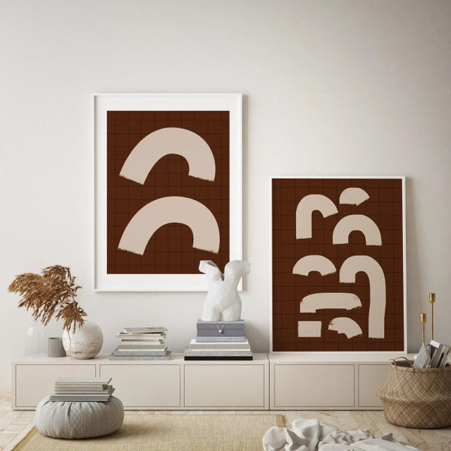 Contemporary Contemporary Minimalist Abstract Giclee Prints - a Pair For Sale - Image 3 of 5