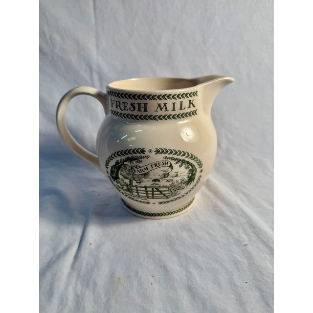 English Vintage, Emma Bridgewater "Dairy Range" English Ceramic Milk Jug For Sale - Image 3 of 9