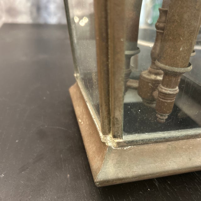 Metal Antique Rustic Metal Lantern Light For Sale - Image 7 of 12