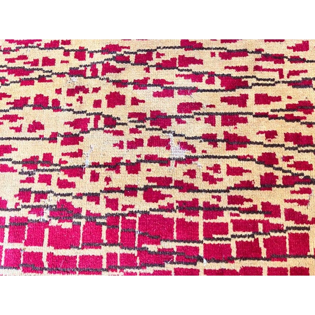 1950s Mid-Century Abstract Organic Rug in Bouclé, Czechoslovakia, 1960s For Sale - Image 5 of 8