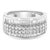 Haus of Brilliance 14K White Gold Round and Baguette Diamond Ring (1 1/2 Cttw, F-G Color, SI1-SI2 Clarity) - Size 8 For Sale - Image 4 of 7