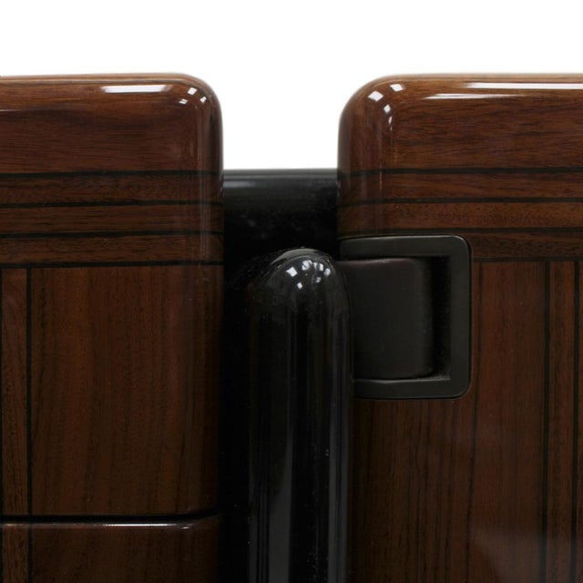 Mid-Century Italian Black Lacquered Wood Sideboard by Afra and Tobia Scarpa, 1970s For Sale - Image 11 of 12