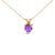 Evoke the essence of eternal elegance with this captivating pendant necklace, featuring a heart-shaped amethyst, a symbol...