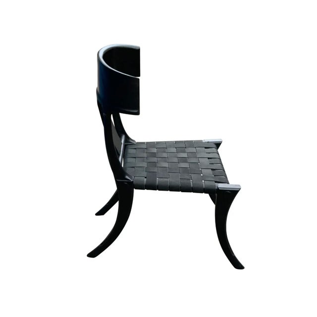 Mid-Century Modern 1980s Vintage Klismos Dining Chairs - Set of 6 For Sale - Image 3 of 4
