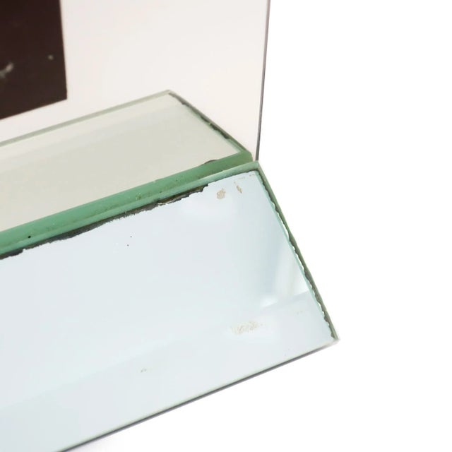 1980s 1980s Smoked Glass and Mirror Clock For Sale - Image 5 of 7