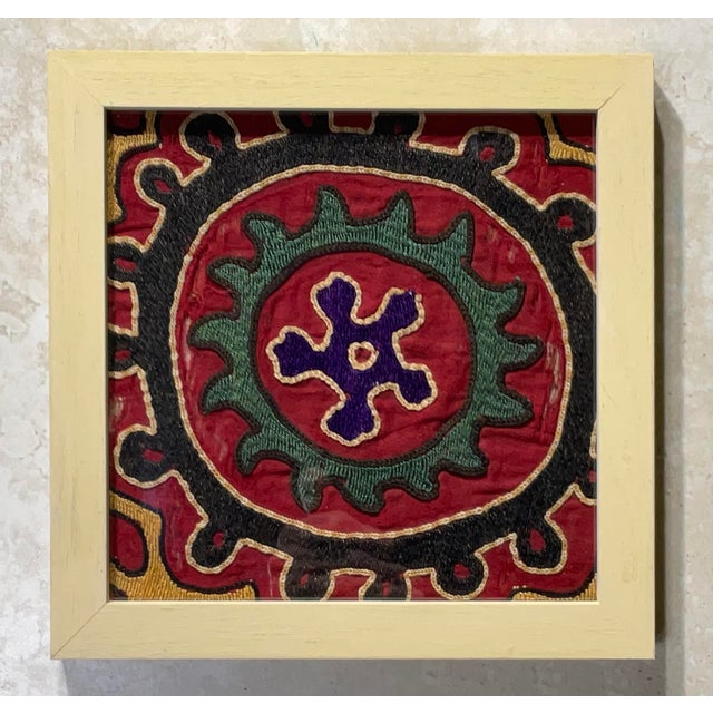 1920s Set of Four Antique Suzani Wall Hanging For Sale - Image 5 of 12