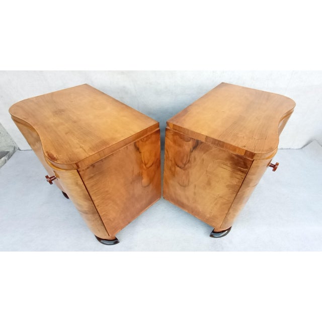 Bedside Tables by Jindrich Halabala for Up Závody, 1950s, Set of 2 For Sale - Image 11 of 16