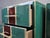 Wood Italian Green and Burgundy Murano Glass Bedside Tables with Brass Frames from Justfurnituress SRL, Set of 2 For Sale - Image 7 of 9