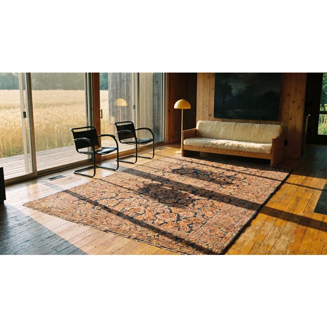 Red Antique Persian Sarouk Rug 10' 2" x 19' 8" For Sale - Image 8 of 8