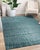 6x9 Beautiful Celia Green Geometric Contemporary Hand Knotted Wool Carpet Rug For Sale - Image 11 of 14