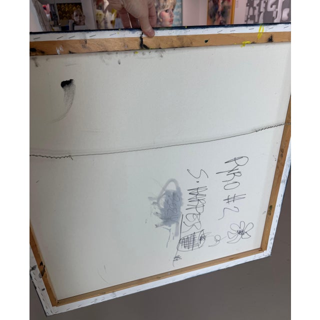 Scott Harper Mixed Media Painting titled “Pyro #2” 32 x 32 2024 For Sale - Image 10 of 10