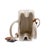 Early 21st Century Prada Jardinière Natural Cotton Canvas Leather Trim Mini Handbag For Sale - Image 5 of 13