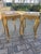1990s French Louis XVI Gold Pink Marble Side Tables Pair For Sale - Image 11 of 17