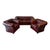 Genuine leather with deep button tufting. Traditional Chesterfield with rolled arms and studded detailing One three-seater...