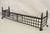 Antique Gothic/Arts & Crafts Wrought Iron Spiral Twist 56" Fireplace Mantel Fender Surround. Item features twisted...