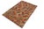 Contemporary Shabby Chic Balochi Pink/Blue Wool Rug - 6'7''x9'9'' For Sale - Image 3 of 10
