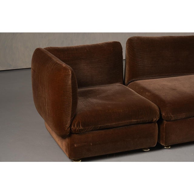 Mid-Century Modern Vintage Italian Modular Sofa, Italy, 1960s, Set of 5 For Sale - Image 3 of 6