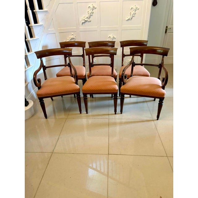 Hollywood Regency Antique Regency Mahogany Dining Chairs, 1830, Set of 6 For Sale - Image 3 of 18