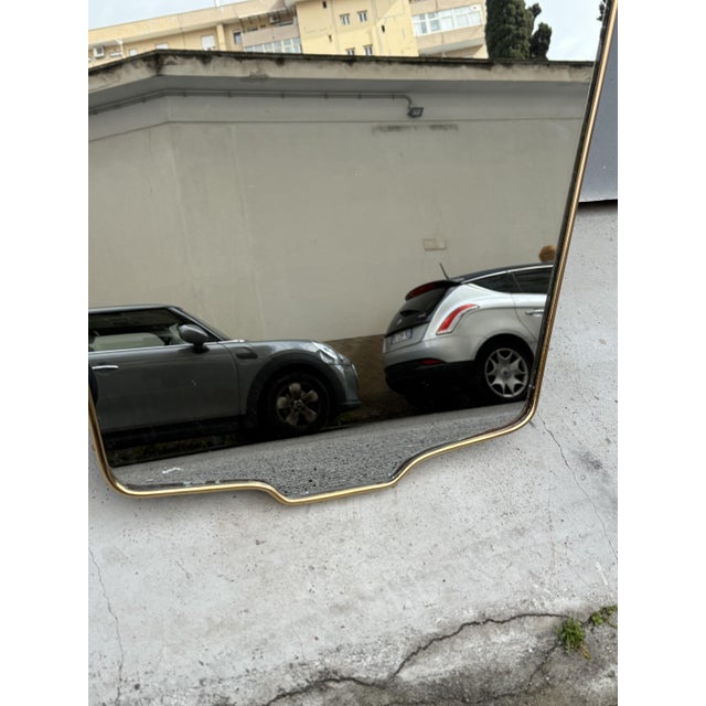 Brass Mirror from Gio Ponti, Italy, 1950s For Sale - Image 6 of 11