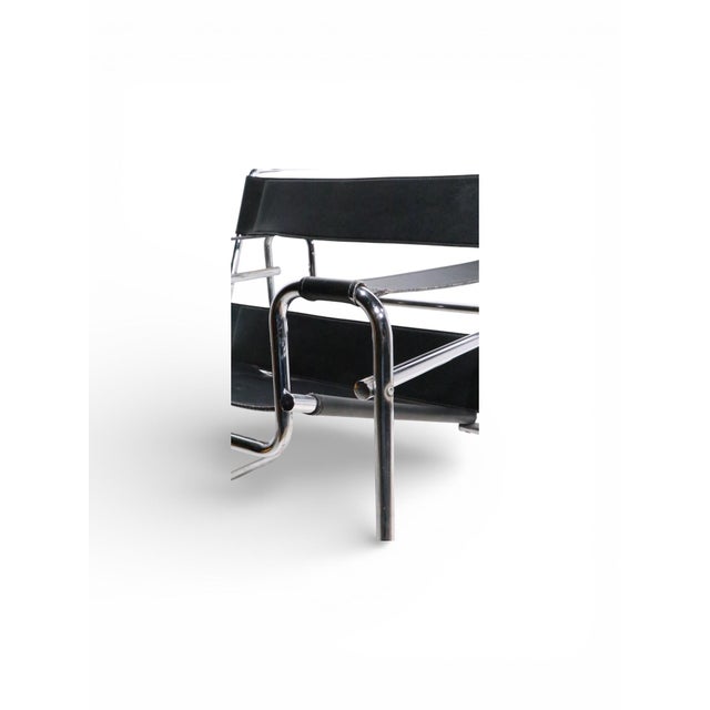 Mies Van Der Rohe Wassily Chair Made in Italy Circa 1970's For Sale - Image 15 of 17