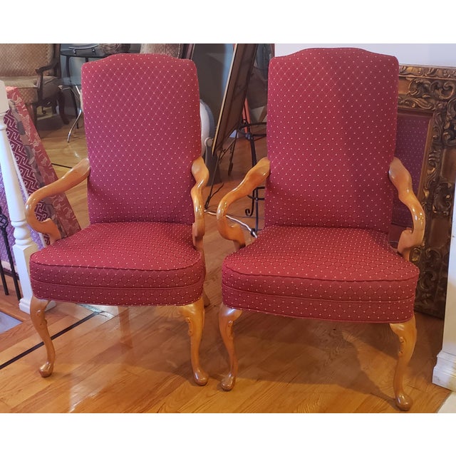 Vintage Fairfield Style Gooseneck Chairs a Pair Chairish