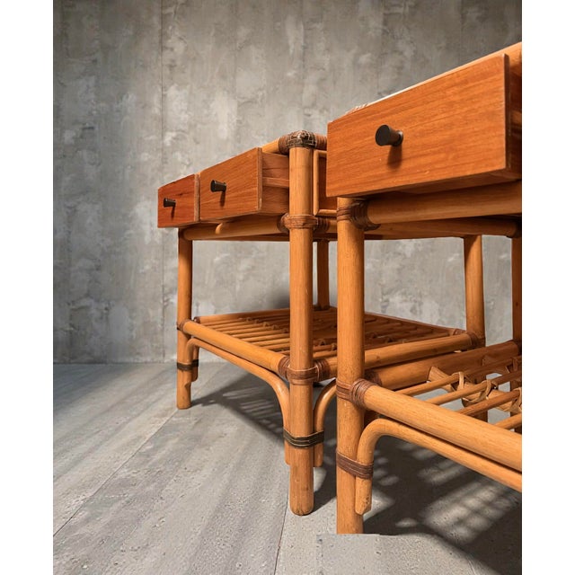 Bedside Tables from DUX, Sweden, 1960s, Set of 2 For Sale - Image 11 of 12