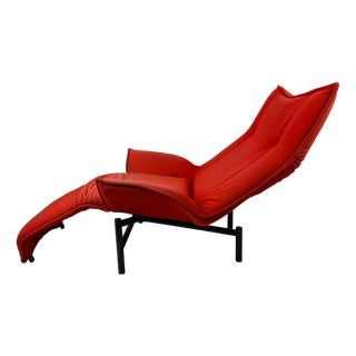 Vintage Red Veranda Chair by Vico Magistretti for Cassina, 1990s For Sale